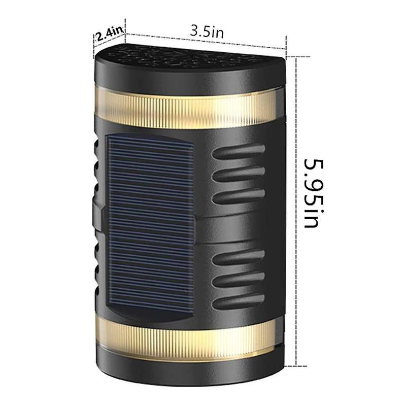 Solar Wall Light,solar Garden Light Led Projection Lamp Warm Light
