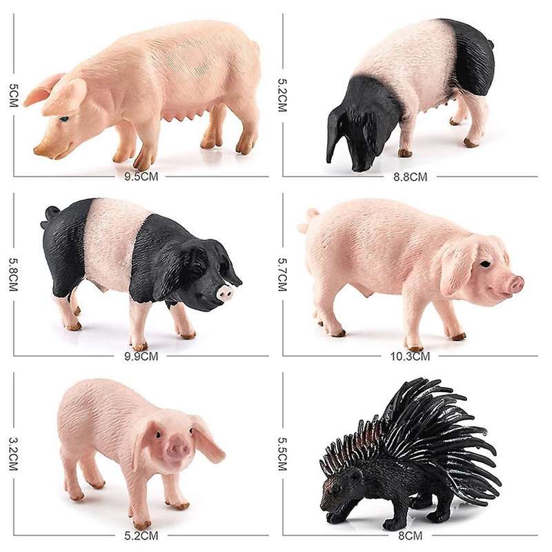 Pig Figures Farm Animals Toy Figures, for Toddlers Kids Boys Girls