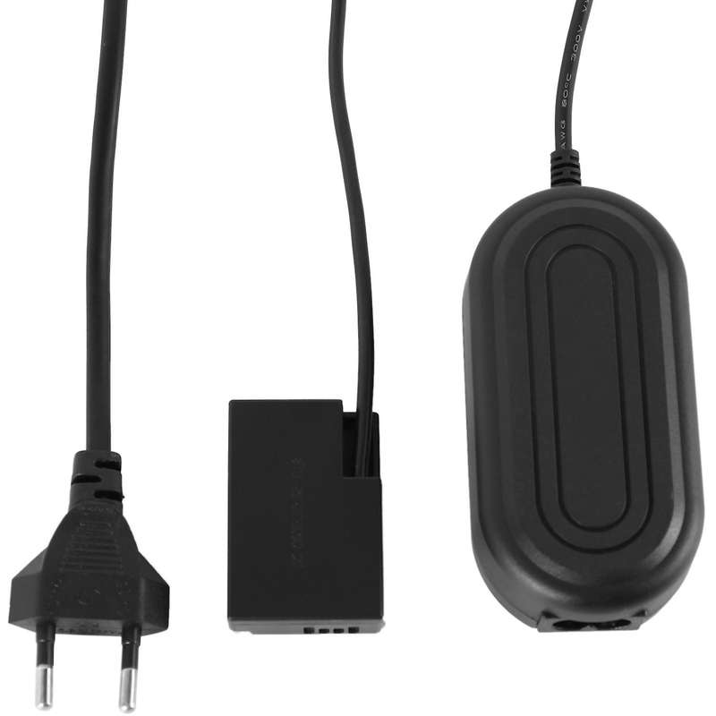 E18 Ac Power Adapter Camera Charger for Canon 200d M6 M5 Ect(eu Plug)