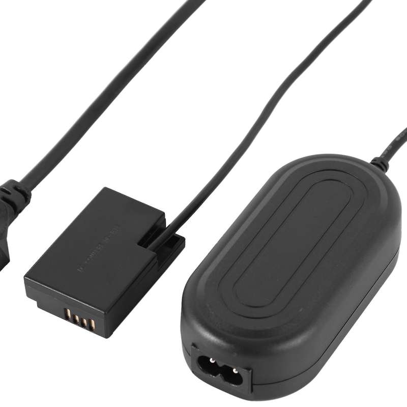 E18 Ac Power Adapter Camera Charger for Canon 200d M6 M5 Ect(eu Plug)