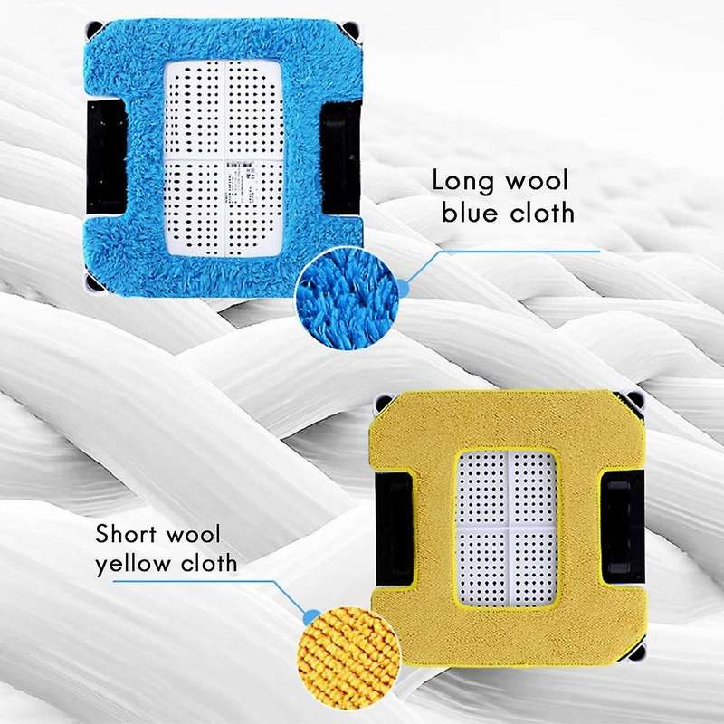 Glass Cleaning Robot Accessories Dry Cloth Wet Cloth