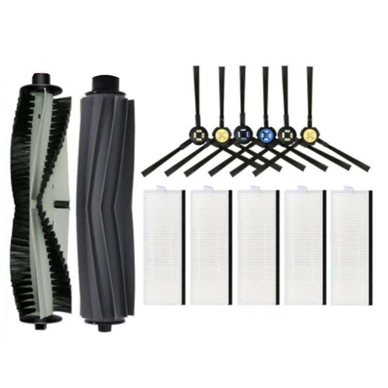 Rubber Main Side Brush Hepa Filter for Ilife A7 A9s V8 V8s X750 X800