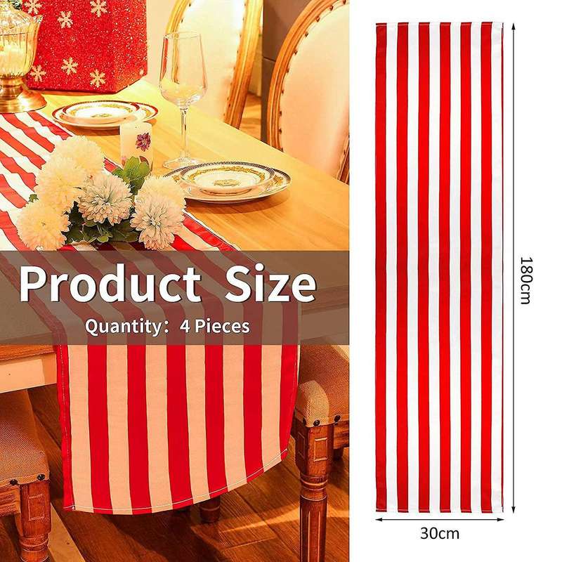 Striped Table Runner Table Decor,elegant Classic Tablecloth