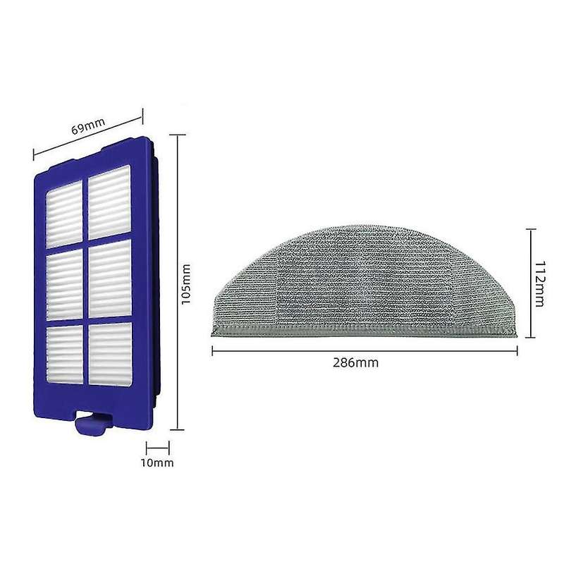 Hepa Filter Washable Mop Cloth for Eufy X8 Sweeping Suction Robot