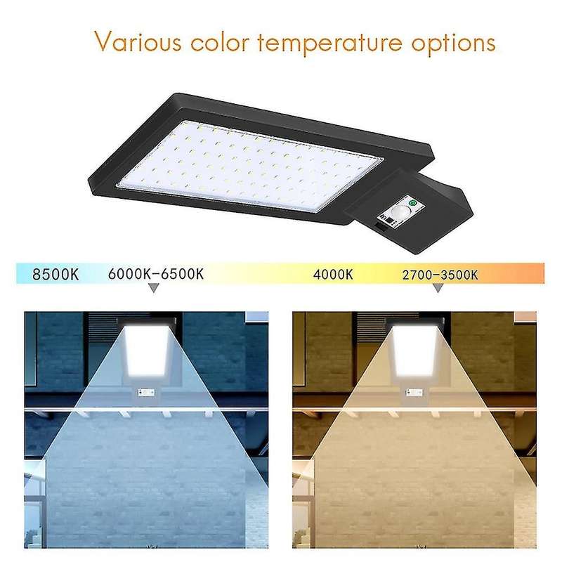 90led Solar Wall Light Street Lamp (cold White)with Remote Control