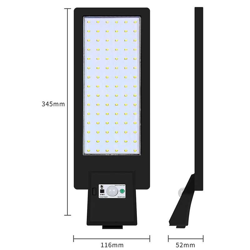 90led Solar Wall Light Street Lamp (cold White)with Remote Control