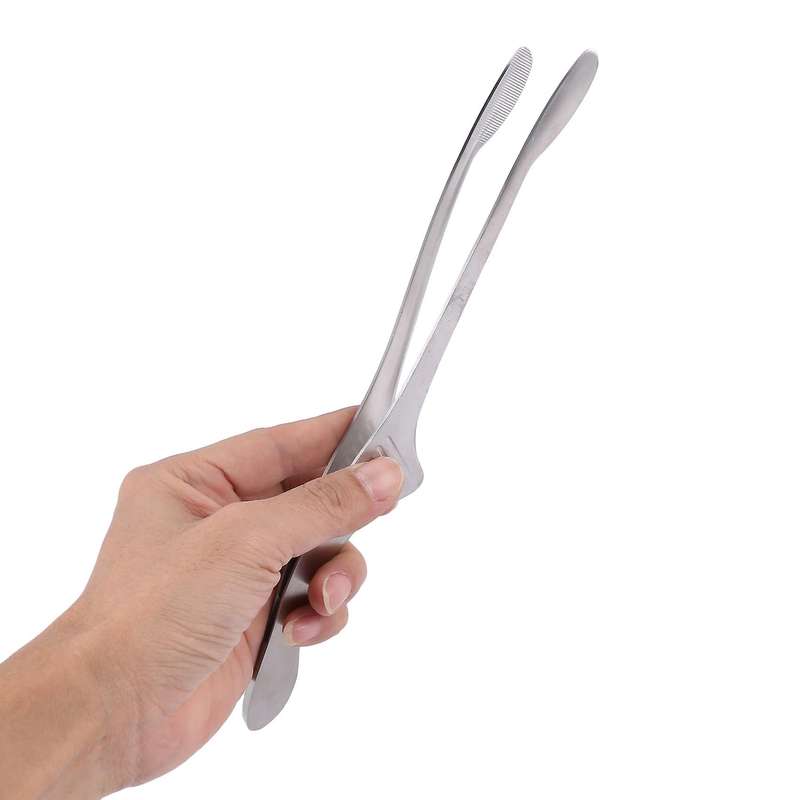 Stainless Steel Grill Tongs for Cooking Small Oven Serving Tong 4pcs