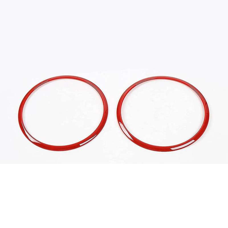 Car Roof Speaker Cover Trim Ring Interior Accessories (red)