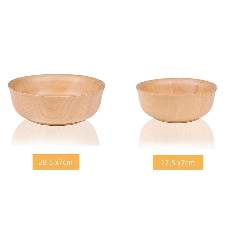 Creative Wooden Bowl Snack Bowl Household Thick-bottomed Bowl, S