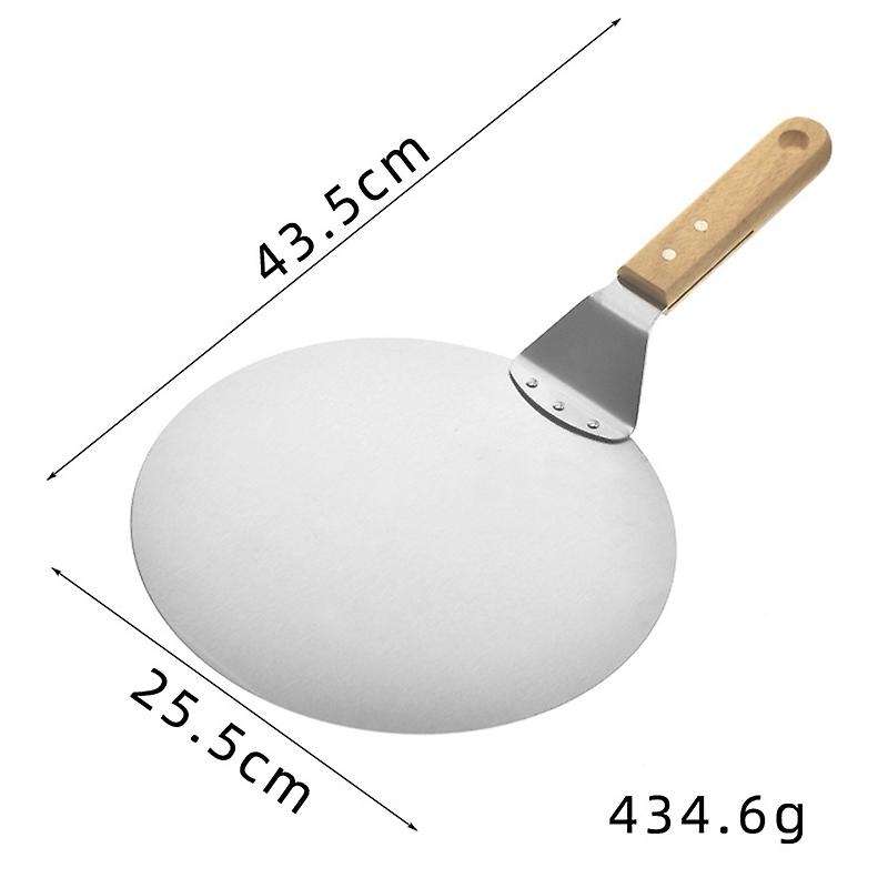 10 Inch Round Metal Pizza Peel with Cutter Wheel & Shovel 3 Pack