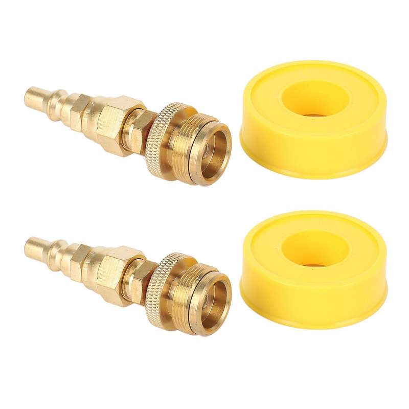 1lb Propane Regulator Adapter, 1in -20 to 3/8in Male Flare&1/4in Plug