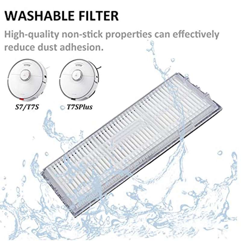 Main Brush Side Brush Filter Mop Cloth Replacement Parts