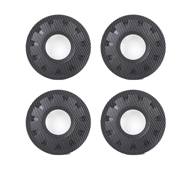 For Tesla Y 20inch Rim Wheel Center Hubcaps 4pcs Matte Carbon Fiber