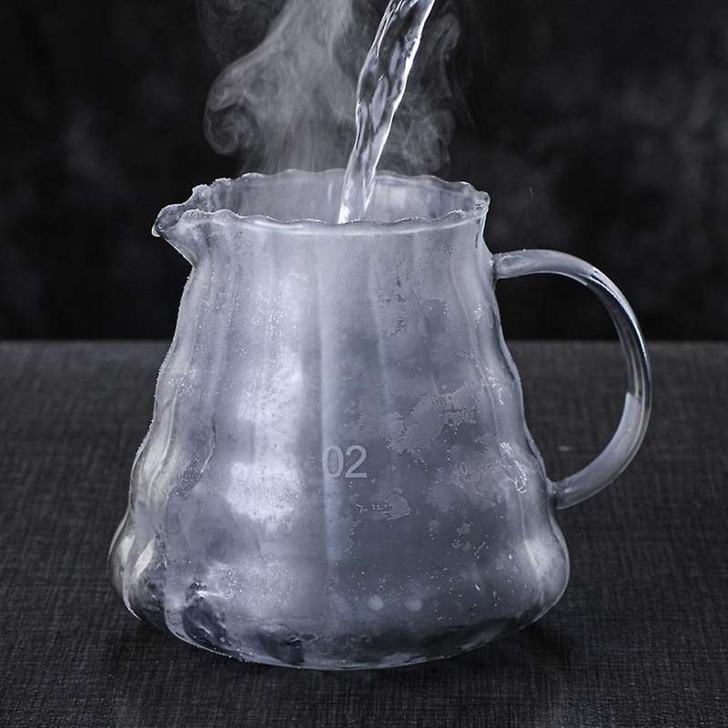 Pour Over Coffee Set V60 Dripper 500ml Coffee Server Glass Funnel,1