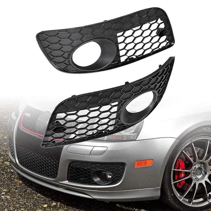 2x Car Front Bumper Fog Light Grille for Jetta Mk5 Gli 2006-2009