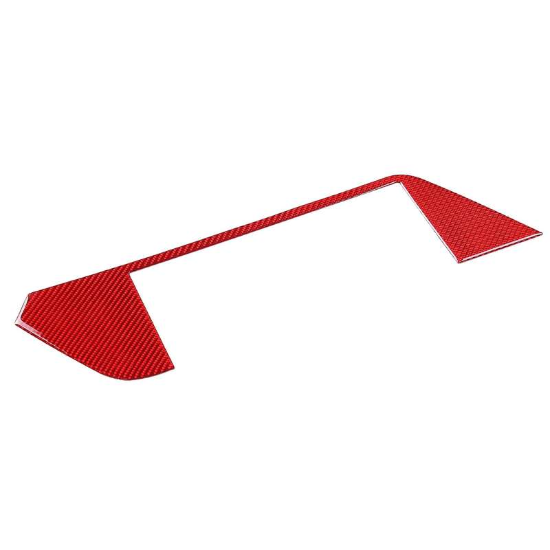 Car Center Control Navigation Screen Frame Cover Red