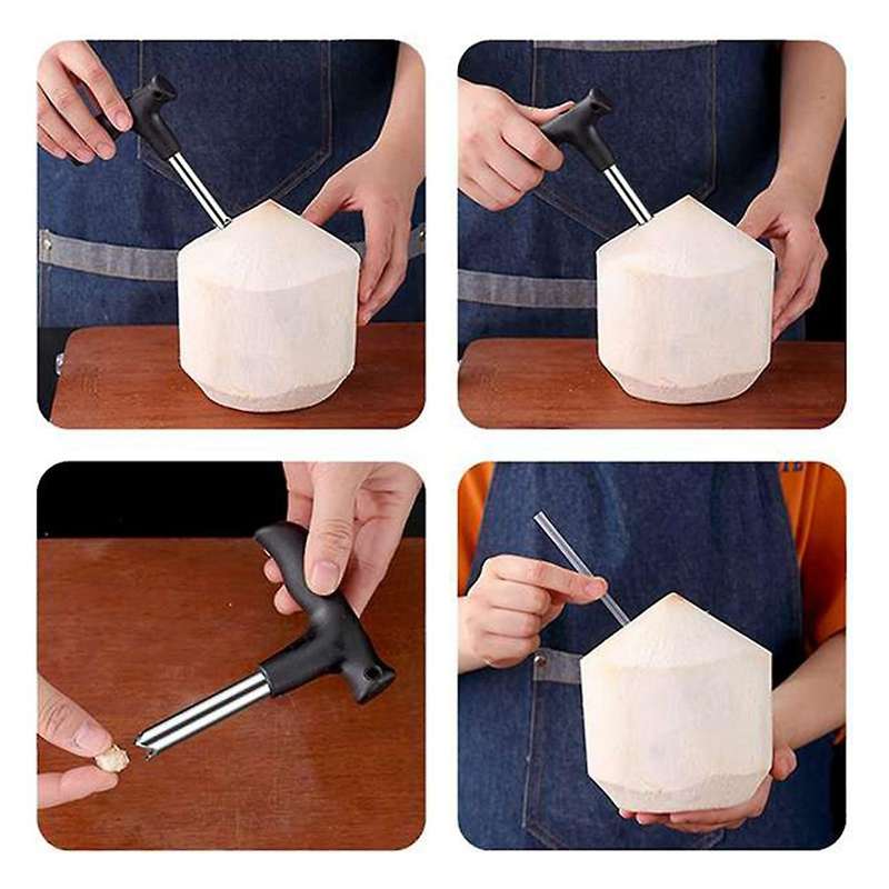 4pack Coconut Opener for Coconut Stainless Steel Coconut Opener Kit
