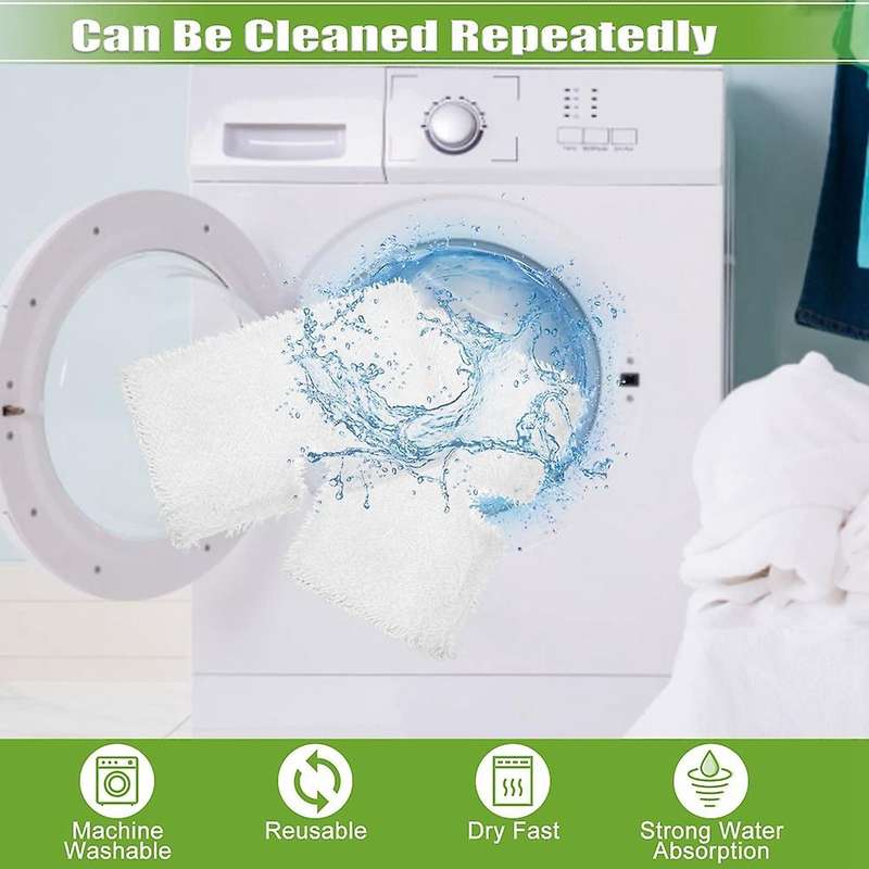 4pcs Steam Mop Pads for Shark Steam Pocket Mop S3500 Series S3501