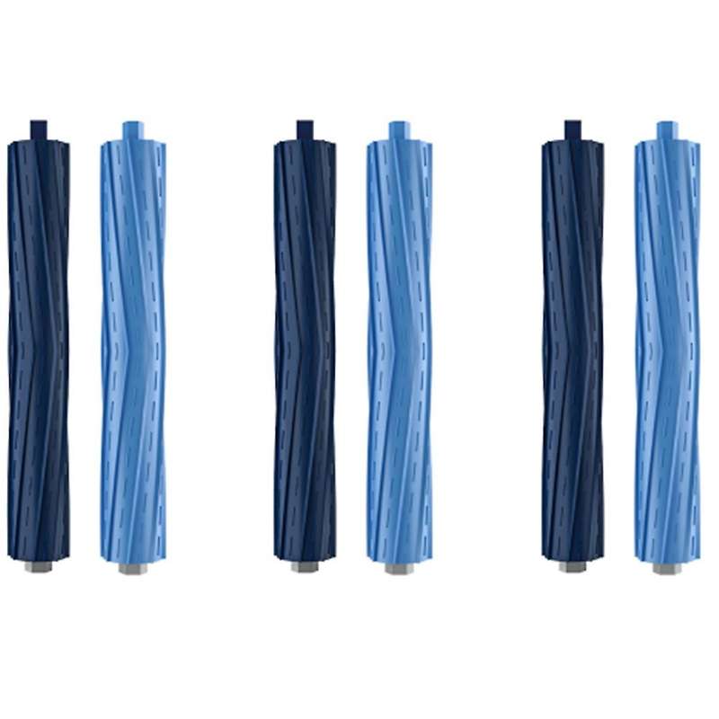 3 Set Of Rubber Brush Rollers for Ecovacs Deebot T9 Aivi T9 Pro Robot