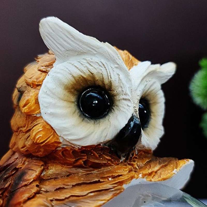 Outdoor Garden Sculpture Decoration Animal Solar Led Light Owl