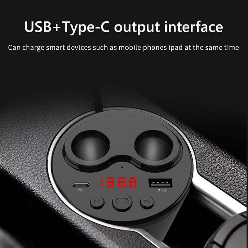 G63 Car Bluetooth 5.0 Fm Transmitter -cigarette Lighter Socket Pd