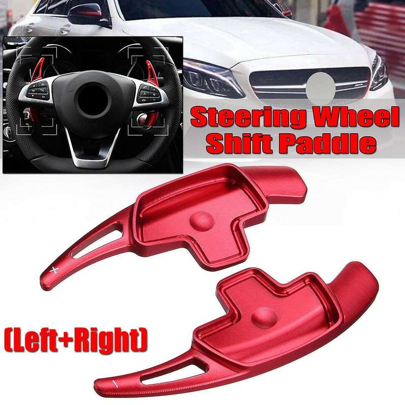 Steering Wheel Paddle Shifter Gear Shifter for Mercedes Benz A B(red)