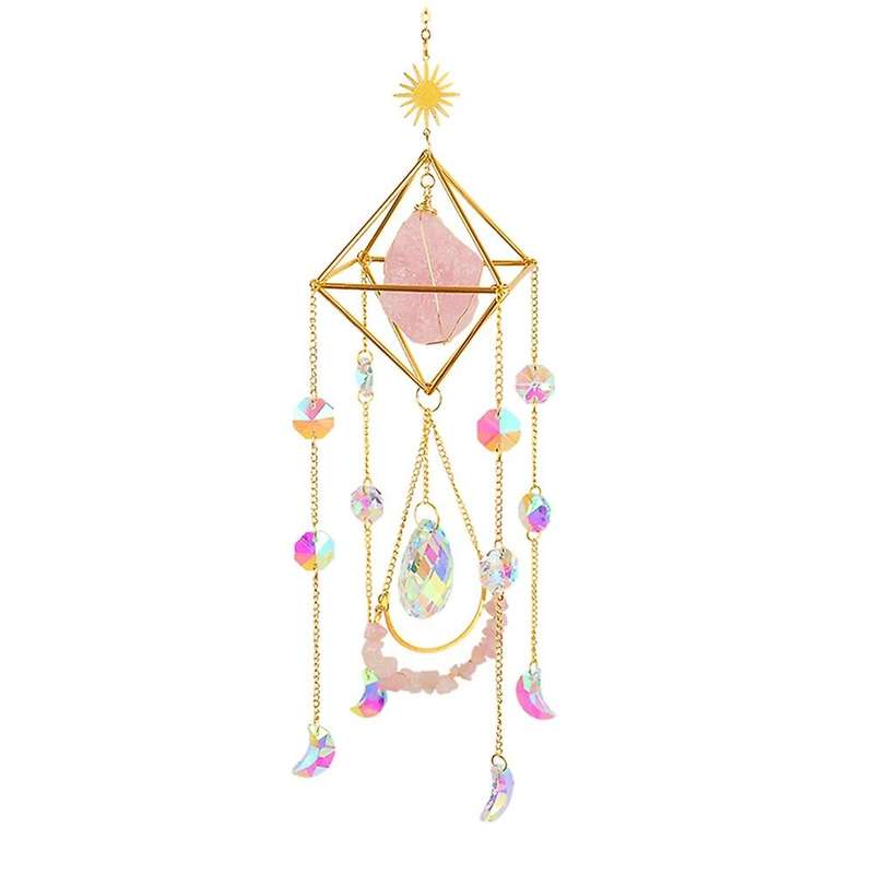 Crystal Wind Chime Pendant Hanging Drop for Garden Wind Chimes,4