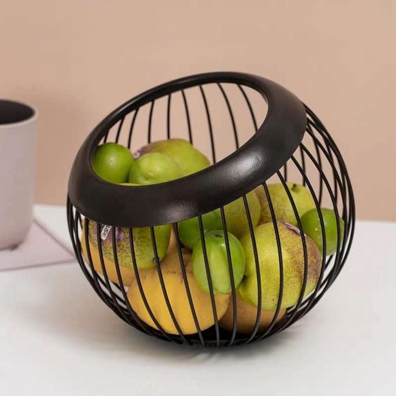 Wrought Iron Fruit Tray, Fruit Basket, Household Goods, Creative