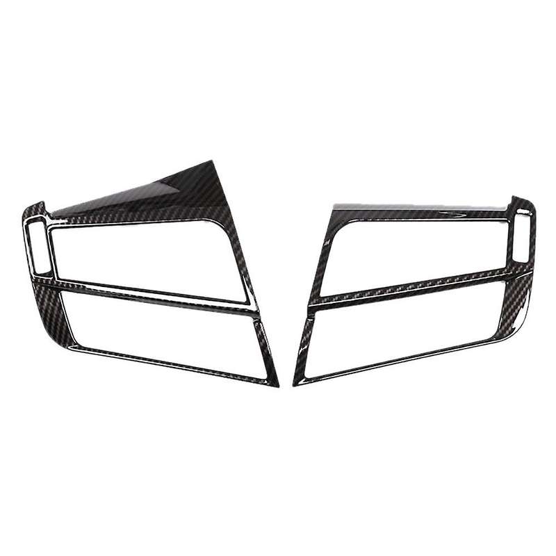 2pcs Car Air Vent Frame Cover for Bmw X5 X6 F15 14-18 Carbon Texture