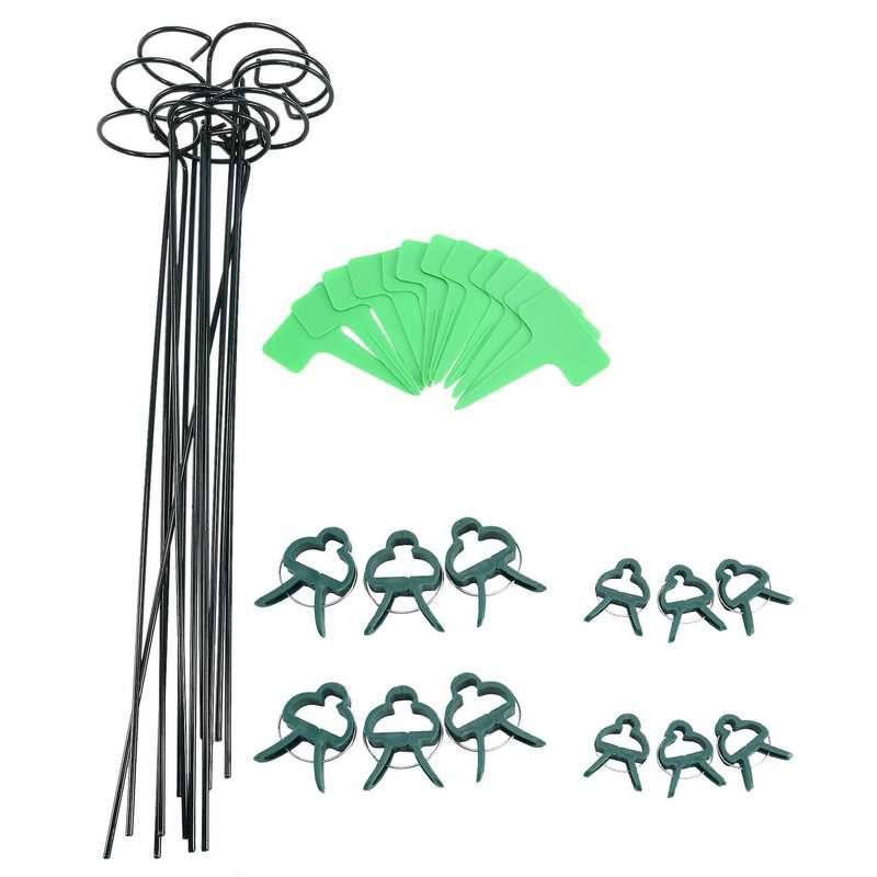 12 Pack Plant Support Stakes,garden Plant Cages Support Rings