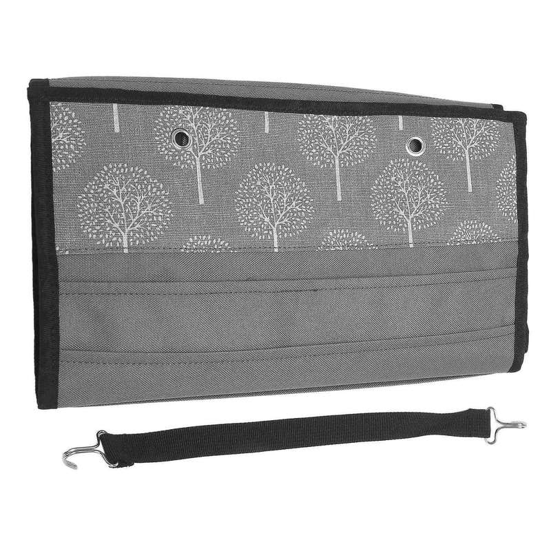 Vinyl Storage Organizer Hanging Pocket Behind The Door-grey