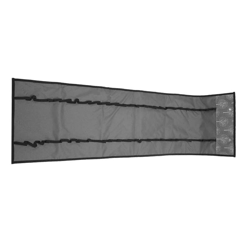 Vinyl Storage Organizer Hanging Pocket Behind The Door-grey