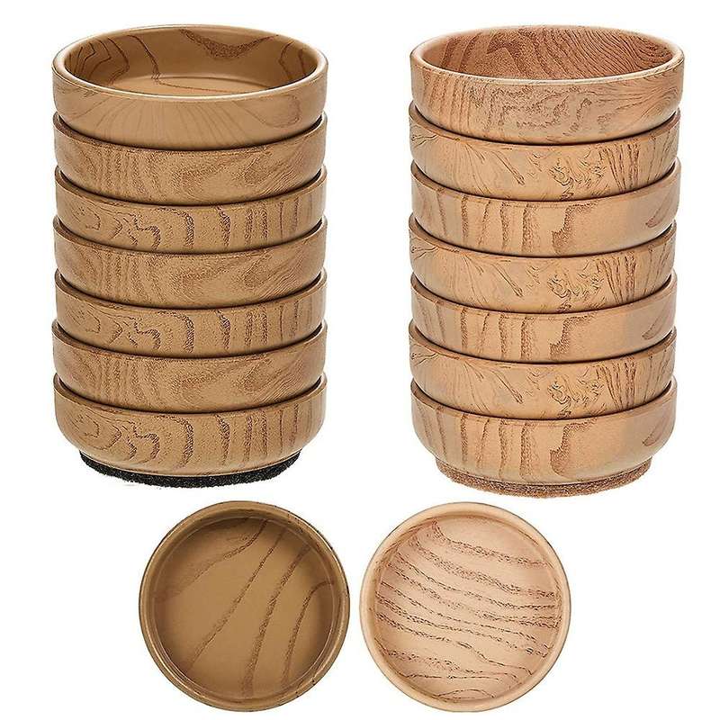 16pcs Felt Floor Cups 6 Cm Round Furniture Felt Castors Non Slip