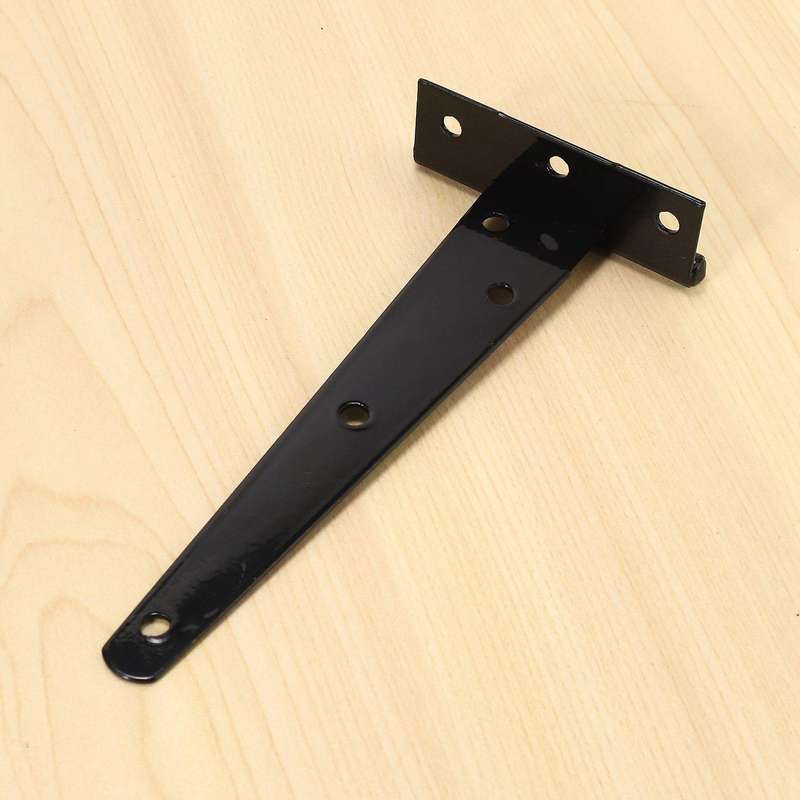 8 Pcs 6 Inch Door Hinges T-strap Tee for Wooden Gates Hinges (black)