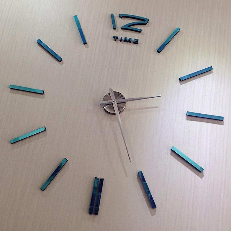 Acrylic Mirrored Wall Clock Decoration Diy Clock Mirror Decoration 2