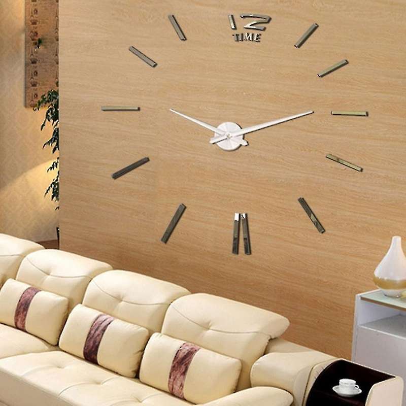 Acrylic Mirrored Wall Clock Decoration Diy Clock Mirror Decoration 4