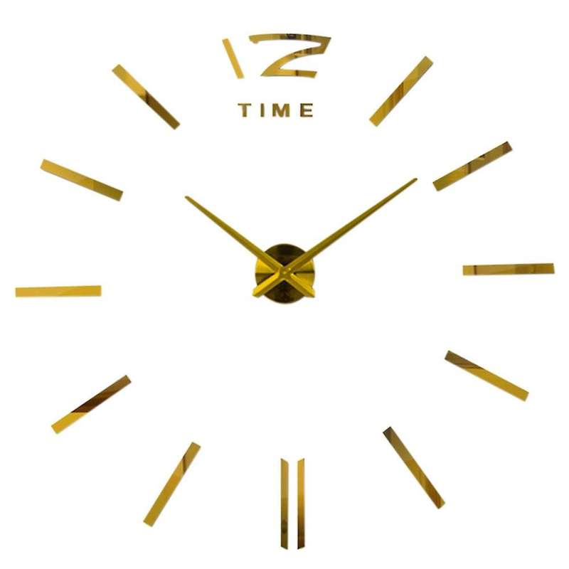 Acrylic Mirrored Wall Clock Decoration Diy Clock Mirror Decoration 4