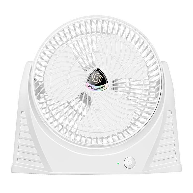 Small Usb Fan 3 Gears Speed Adjustable for Desktop Office (white)