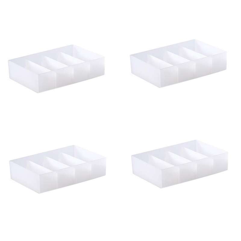 4pcs Partition Drawer Storage Box Partition Grid Storage Box (l)