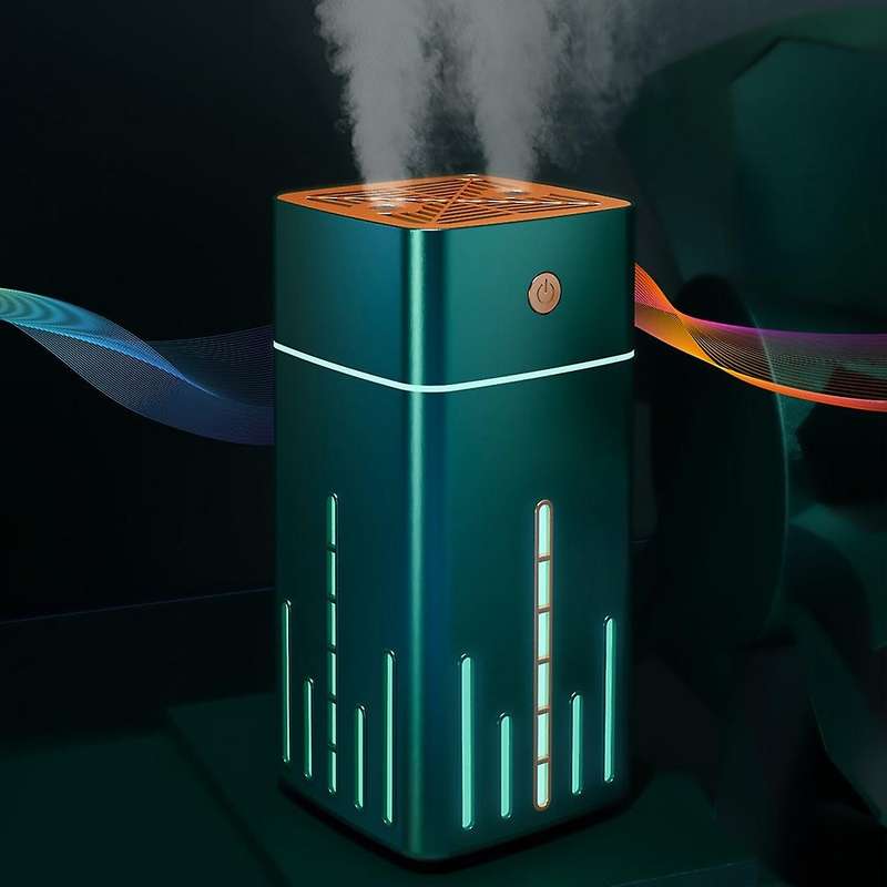 1000ml Double Nozzle Humi Difier Aromatherapy Diffuser Usb(green)