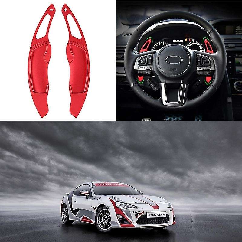 2 Pcsaluminum Steering Wheel Paddle Shifter for Toyota Gt86 Red