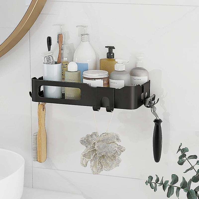 Shower Shelf without Drilling,with Hooks Bathroom Shelf for Shampoo