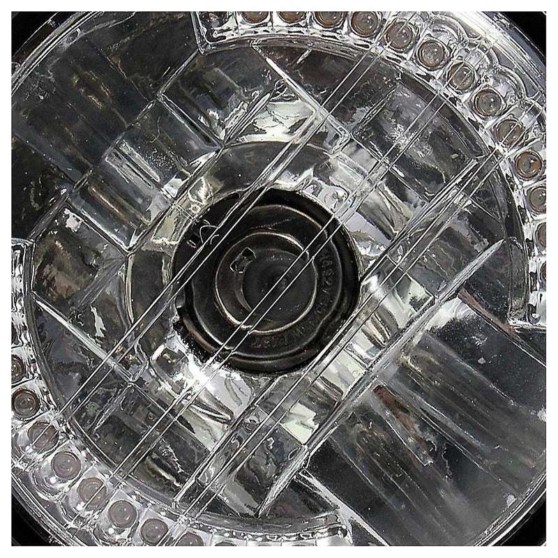 7 Inch Motorcycle Round Headlight Halogen H4 Bulb for Bobber