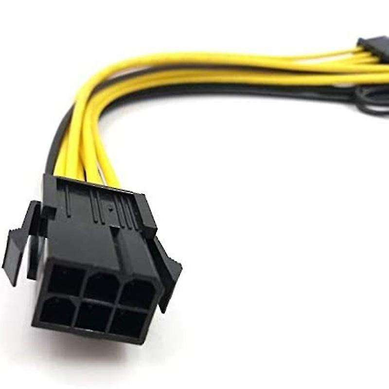 10pcs 6 Pin to Dual Pcie 8 Pin (6+2) Image Card Pci Express Adapter
