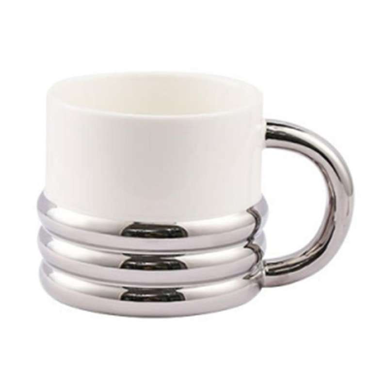 Electroplating Ceramic Mugs Coffee Cups Tea Cold Drink Juice Mug A
