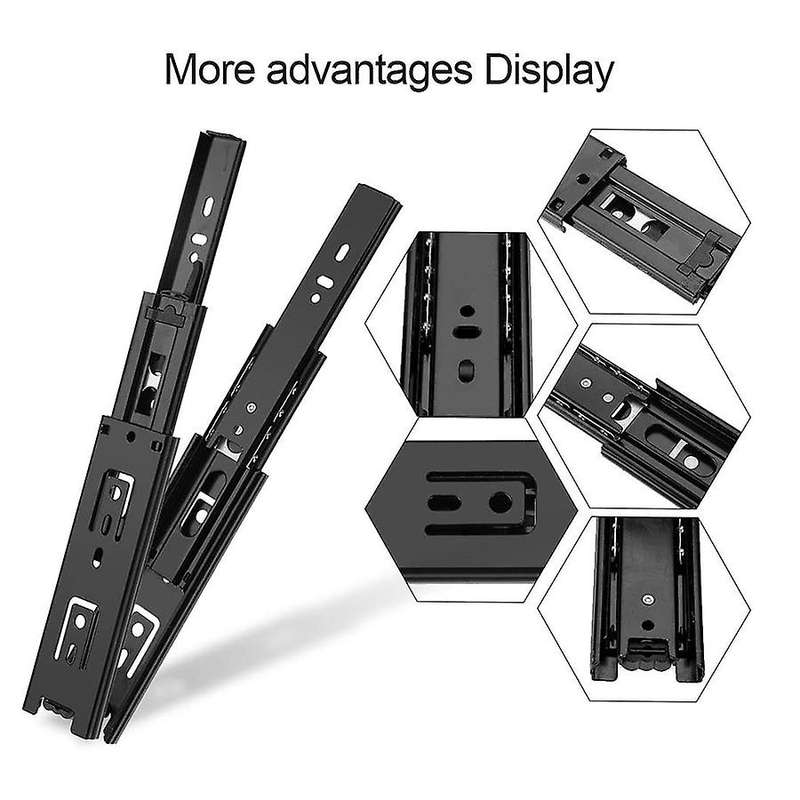 4pcs Drawer Slides for Furniture Kitchen Cabinet Hardware (6 Inch)