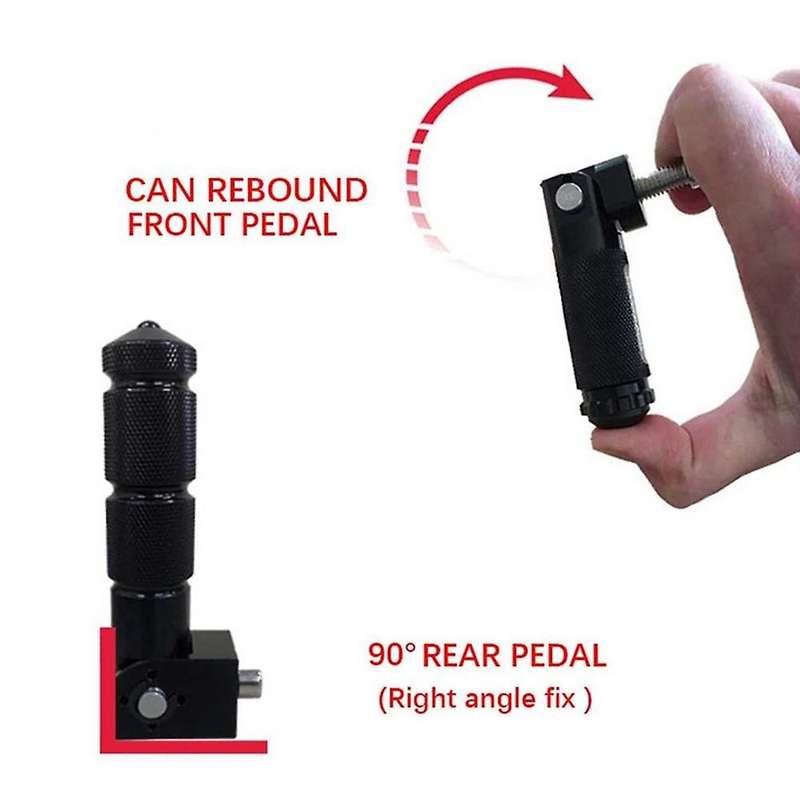 8mm Motorcycle Modified Footpegs Aluminum Folding Pedal Universal