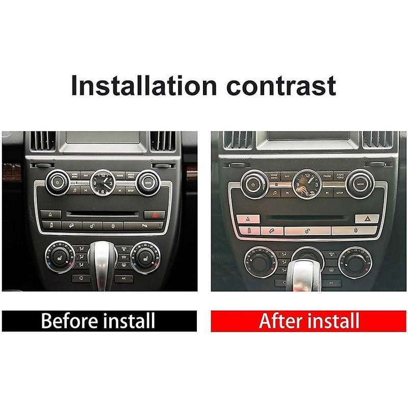 For 2013-15 Freelander 2 Double Flash Light Button Sticker,low Match