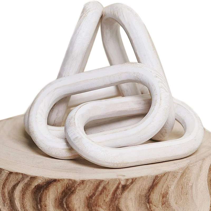 Wooden Chain Home Decor Farmhouse Decorative 5-link Chain Decor