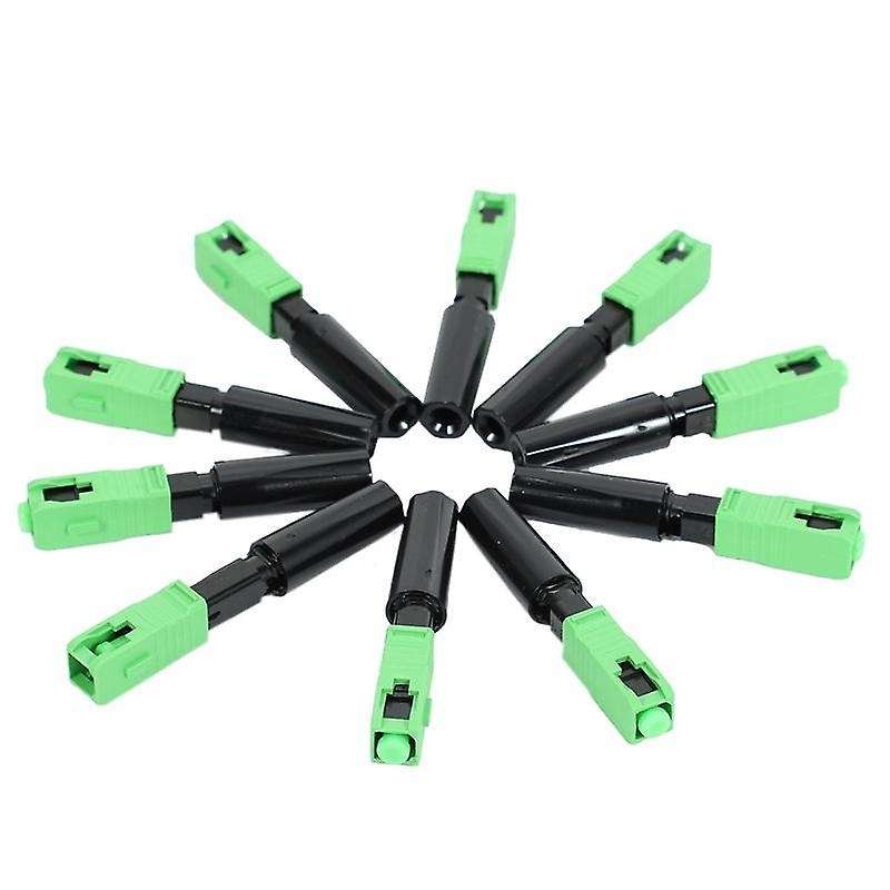 10pcs Ftth Embedded Quick Connector Sc/apc Fiber Optic Connector